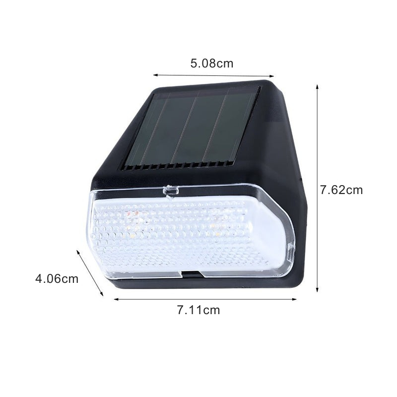 Euora Dusk-to-Dawn Sensor LED Solar PVC Outdoor Stair Lights