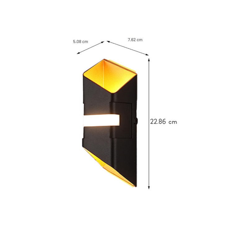 Salt Square Tube LED Outdoor Wall Lights