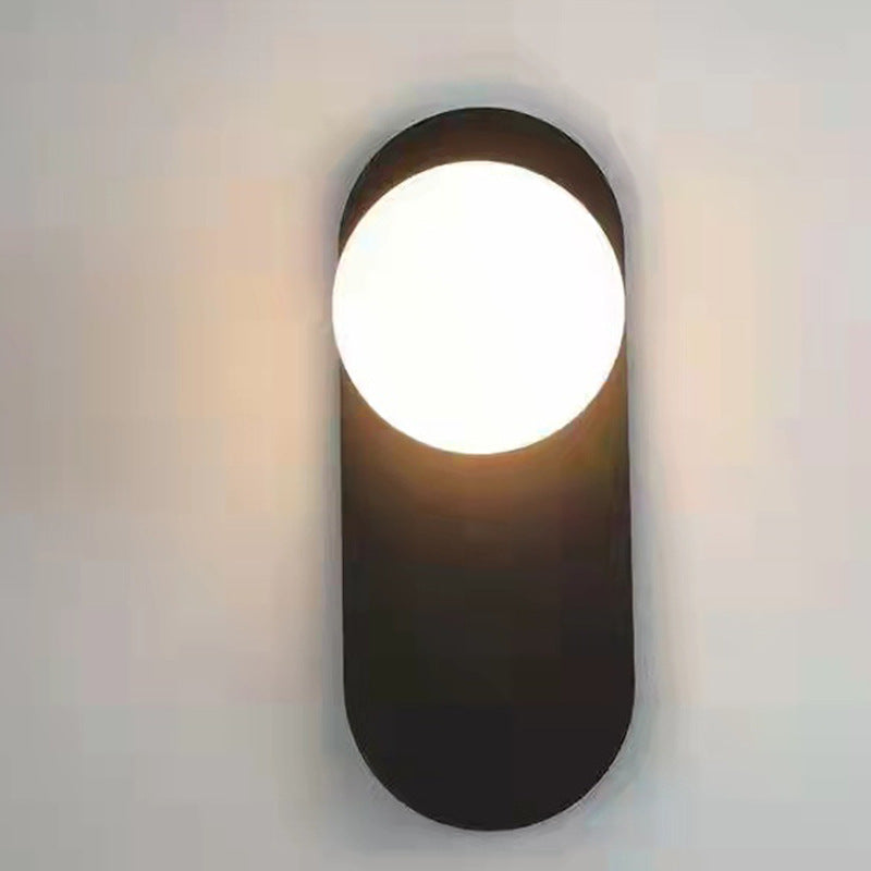 Valentina Modern LED Wall Lamp Black/Gold Glass Bedroom/Living Room - Neutral Decor