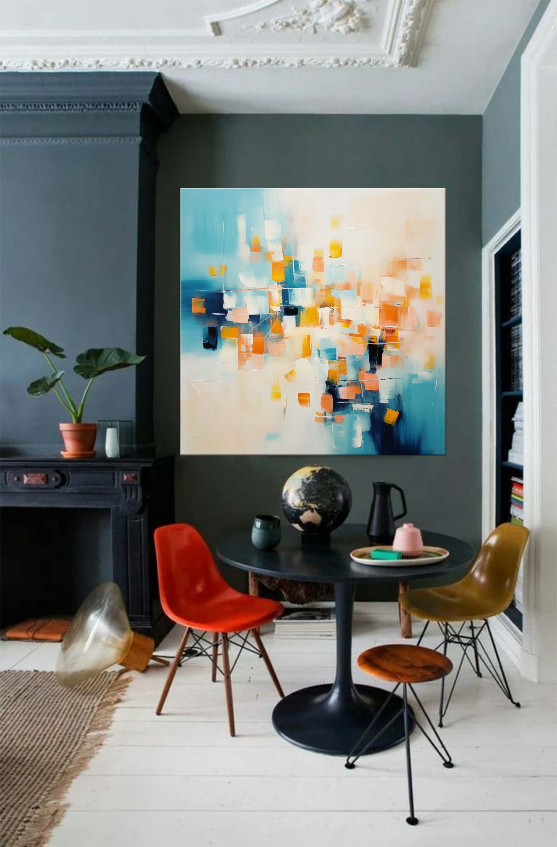 Abstract Canvas Art AB223 - Neutralighting