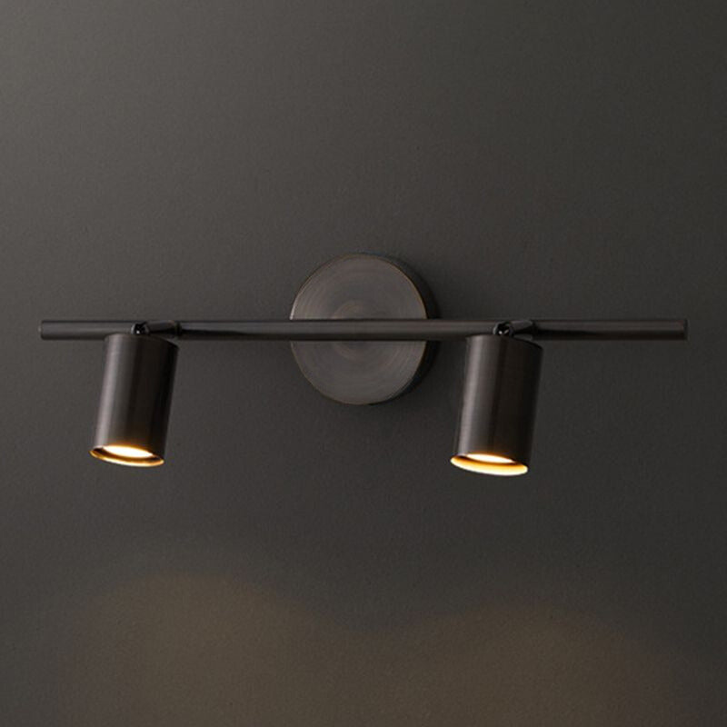 Griv Modern Cylinder Rotatable Spotlight Wall Lamp Brass - Neutral Decor