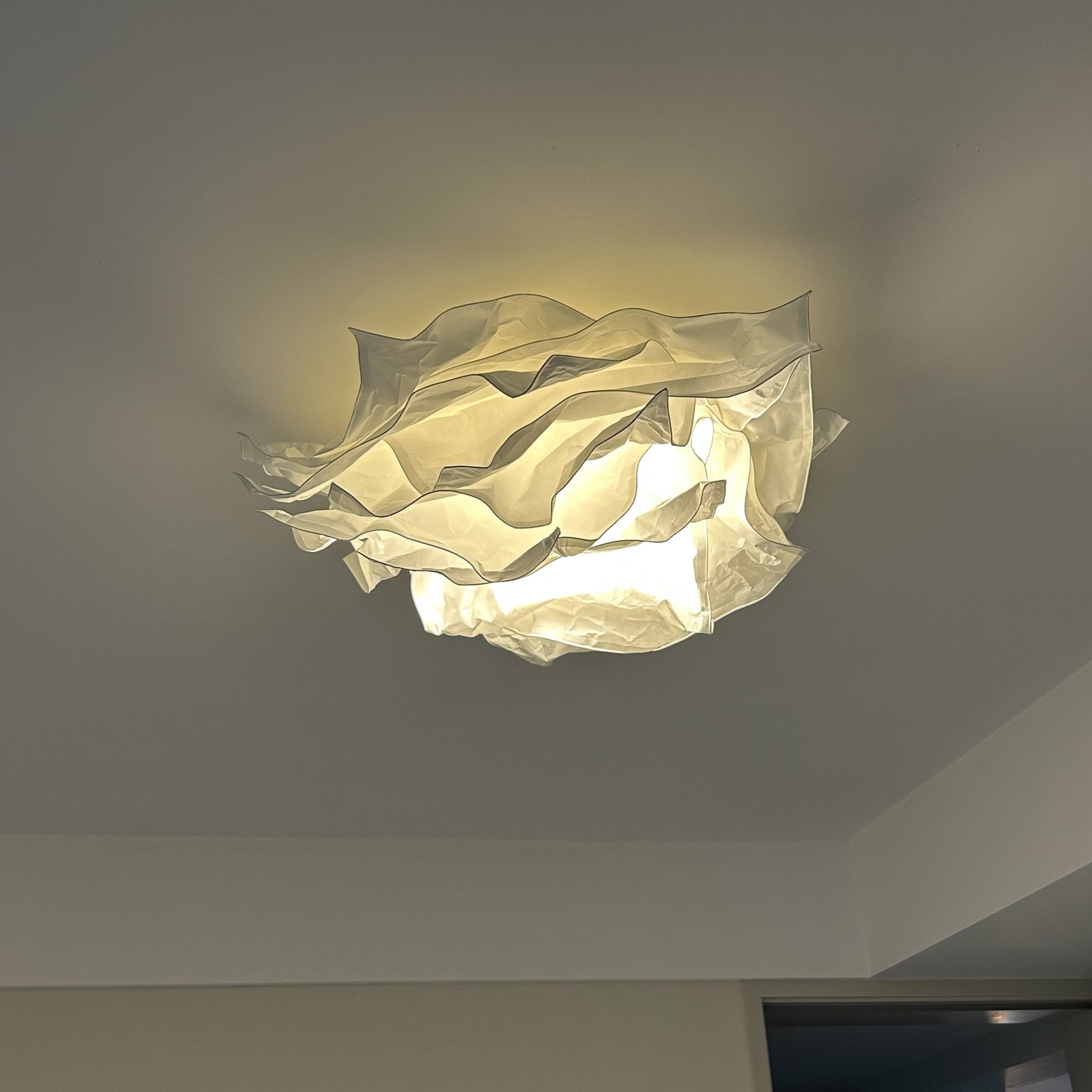 Ritta Flush Mount Ceiling Light Design Flower Natural Paper - Neutral Decor