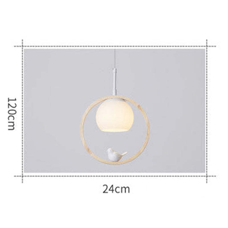 Arisha Wood Bird Aisle Pendant Light Staircase Porch Light - Neutral Decor