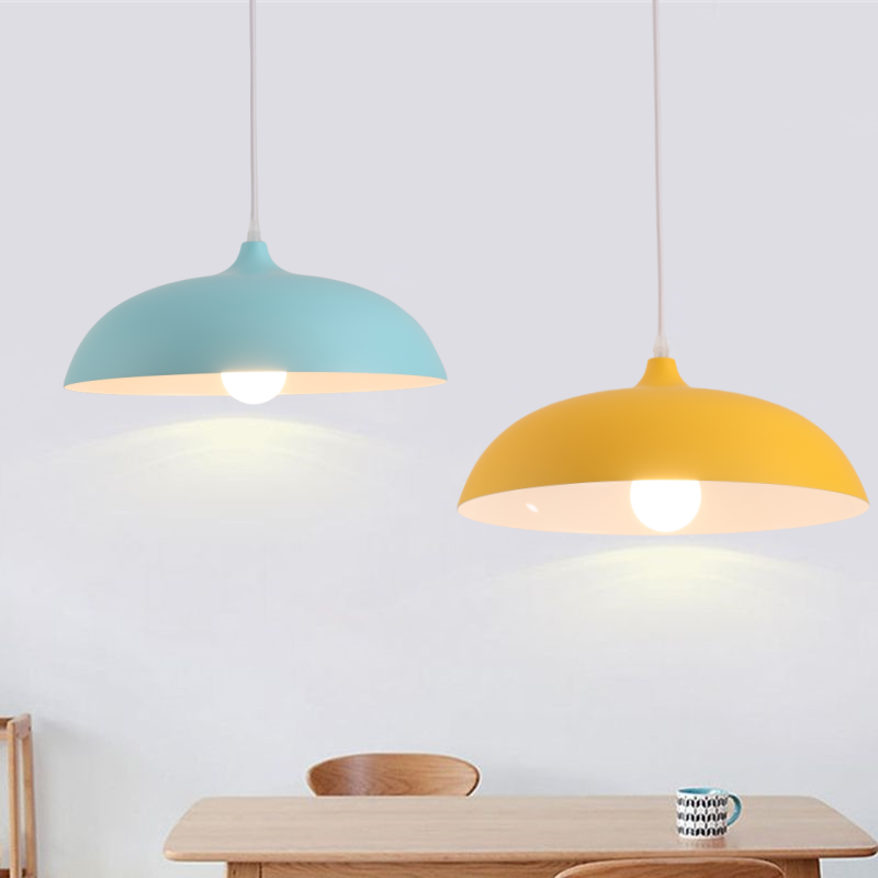 Valentina Macaroon Colorful Dome Shape Pendant Light - Neutral Decor