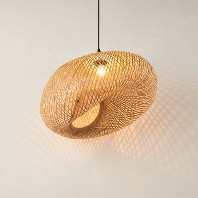 Ritta Bamboo Pendant Light - Neutral Decor