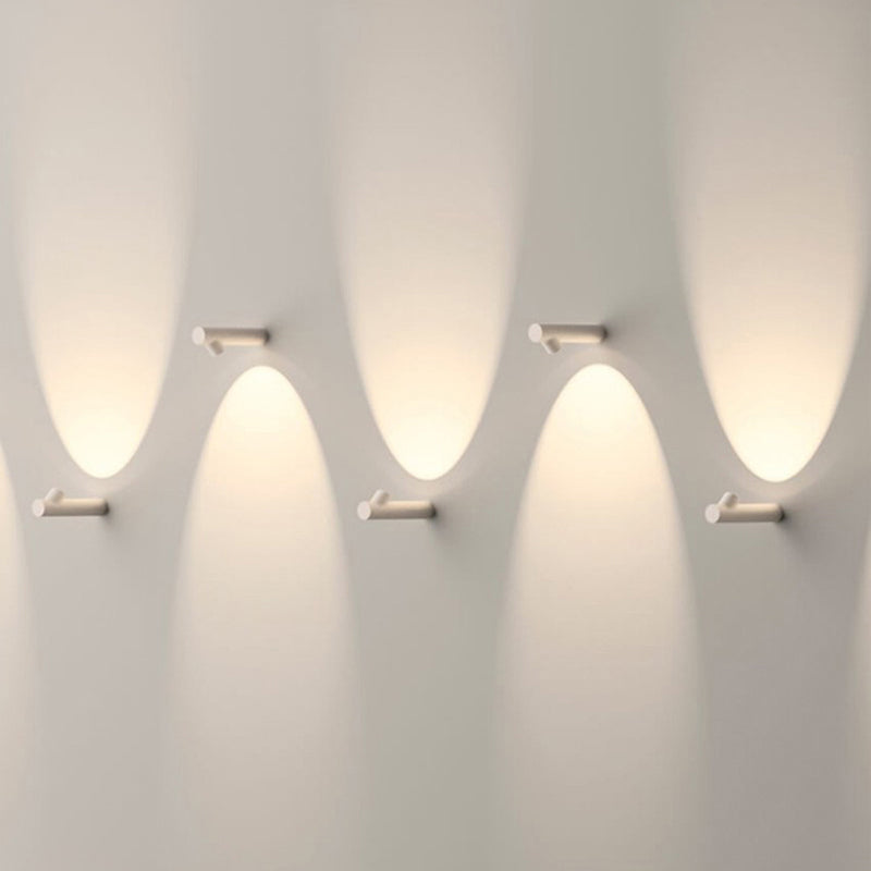 Ray Modern Waterproof Outdoor Wall Lighting, White & Black - Neutral Decor