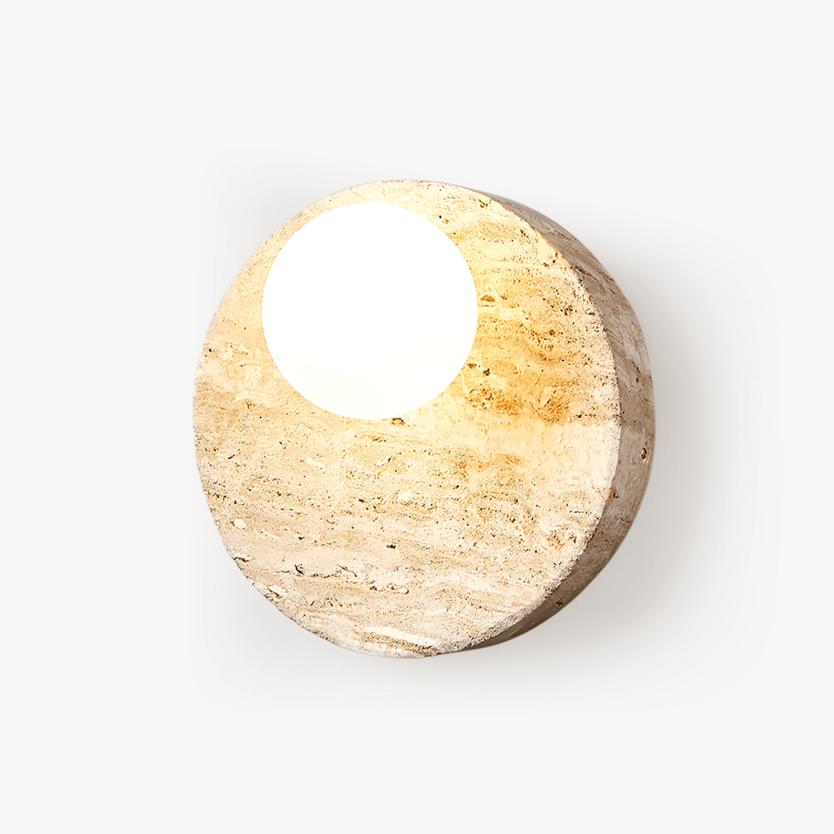 Kivros Travertine Sconce-Neutral Decor