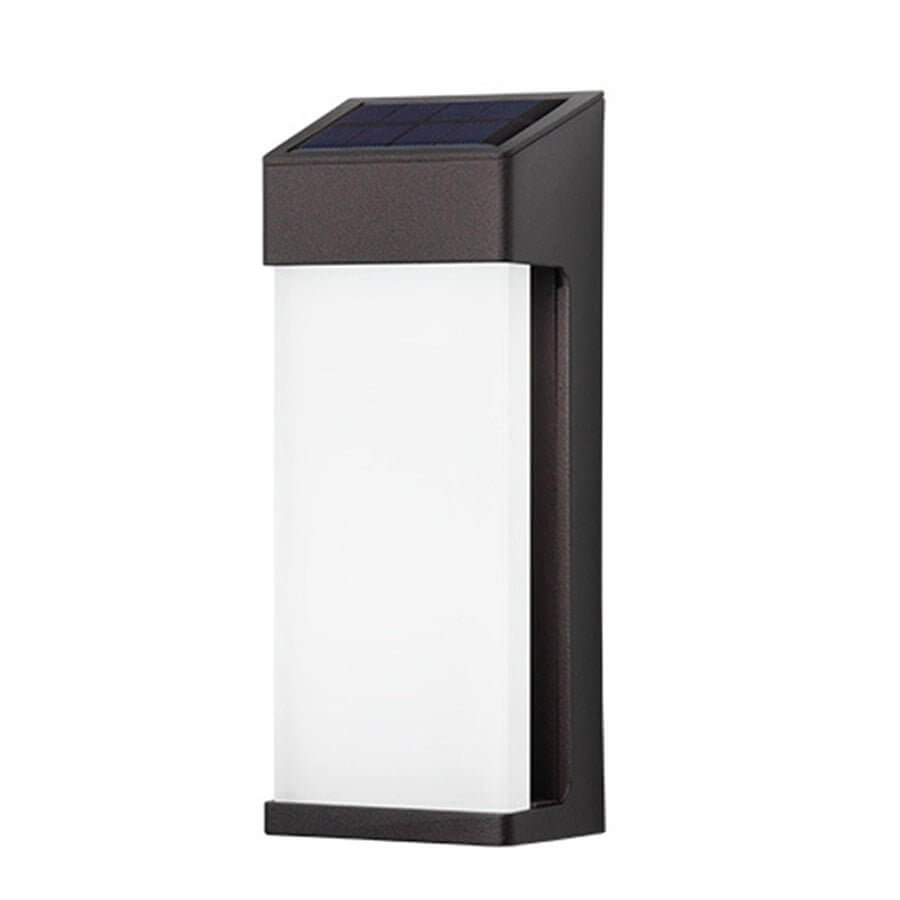 Firm Contemporary Solar LED Glass Outdoor Wall Light