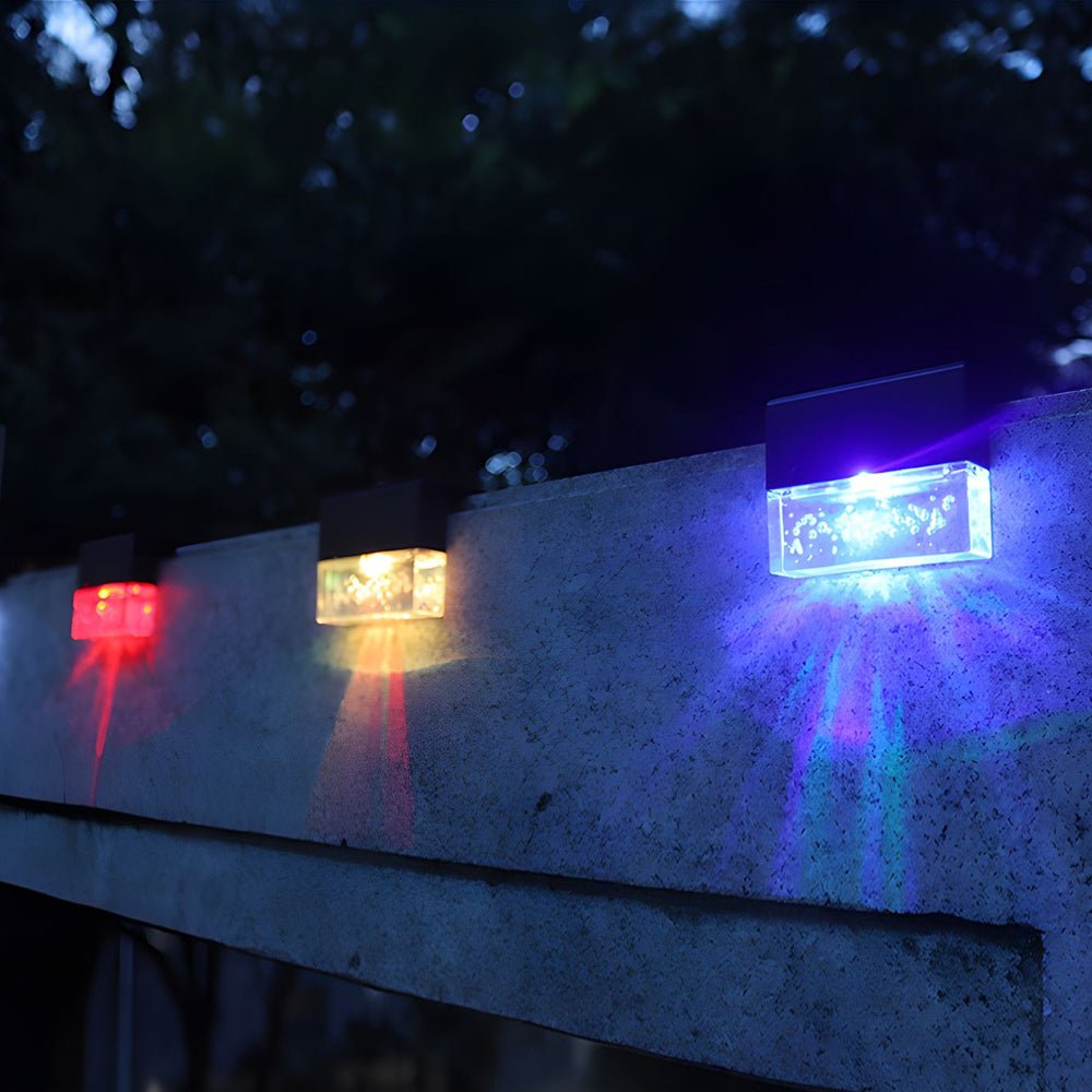 Wayne Solar Sunset Fence Bubbles Deck Outdoor Light
