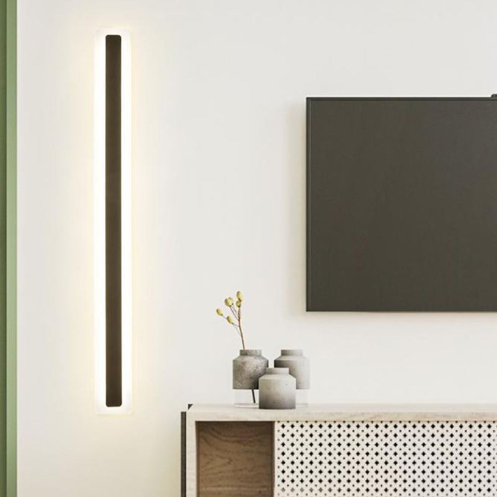 Arisha Minimalist Linear Metal/Acrylic Wall Lamp, Bathroom - Neutral Decor