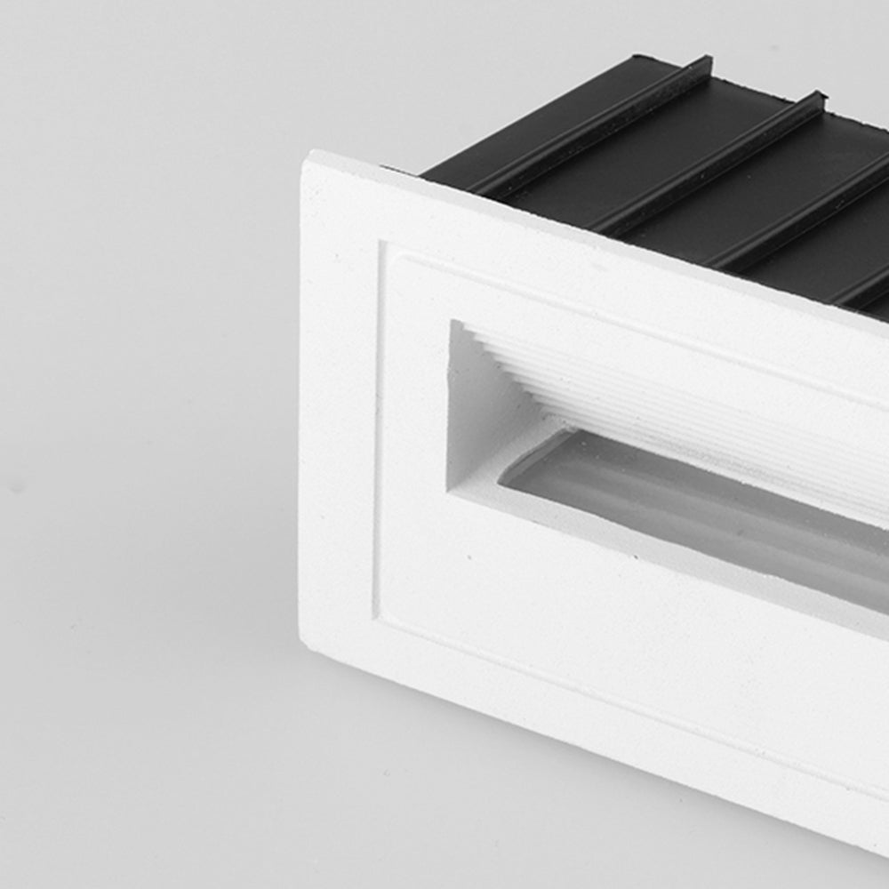 Ray Modern Metal Square Outdoor Deck/Step Light, Black - Neutral Decor
