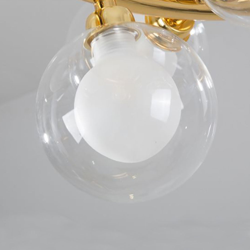 Valentina Modern Gold Bubble Pendant Light, Metal & Glass - Neutral Decor