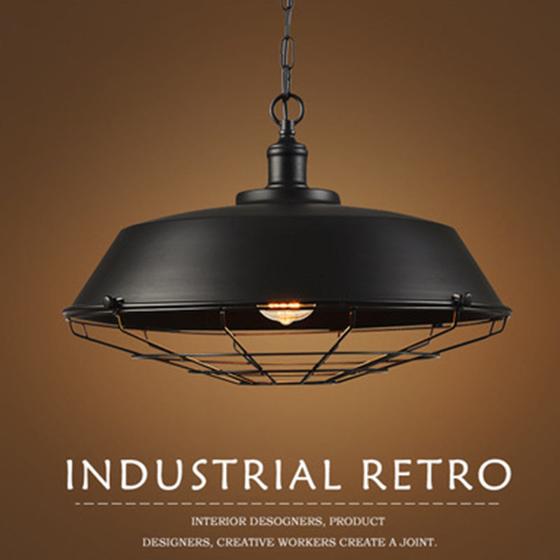Epoch Rustic Black Industrial Pendant Light Shade, Outdoor/Indoor - Neutral Decor