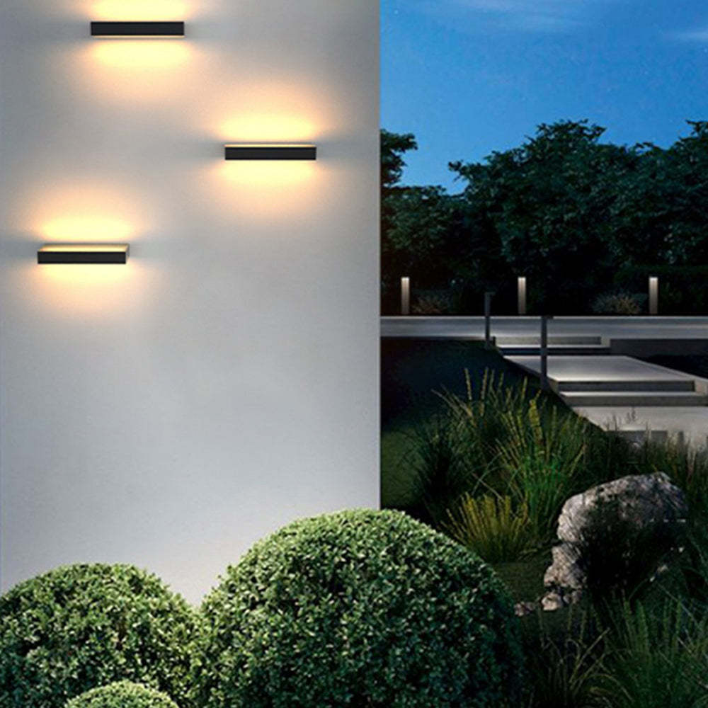 Ray Modern Hollow Outdoor Wall Lamp, Black/White - Neutral Decor