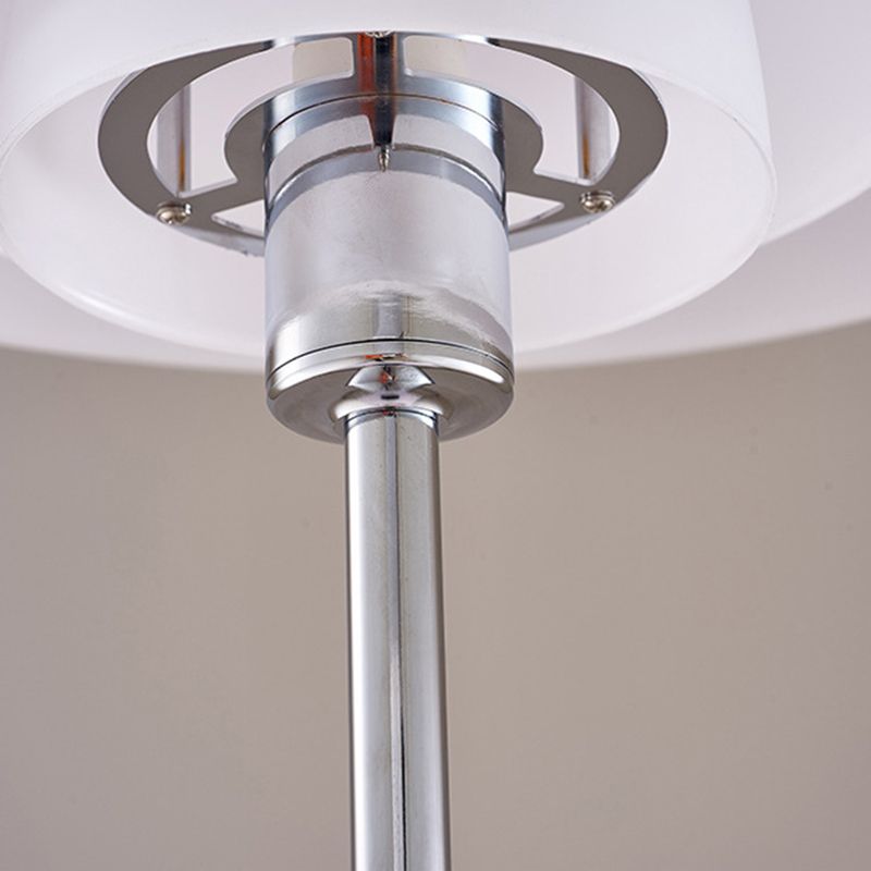 Salgado Modern Flying Saucer Metal Acrylic Floor Lamp - Neutral Decor