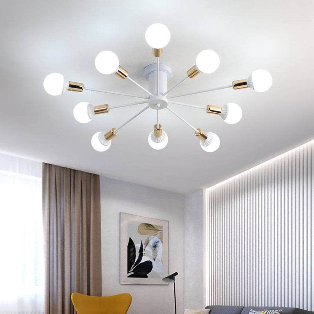 Silva Modern Simple Flush Mount Ceiling Light, 6/8/10 Heads - Neutral Decor