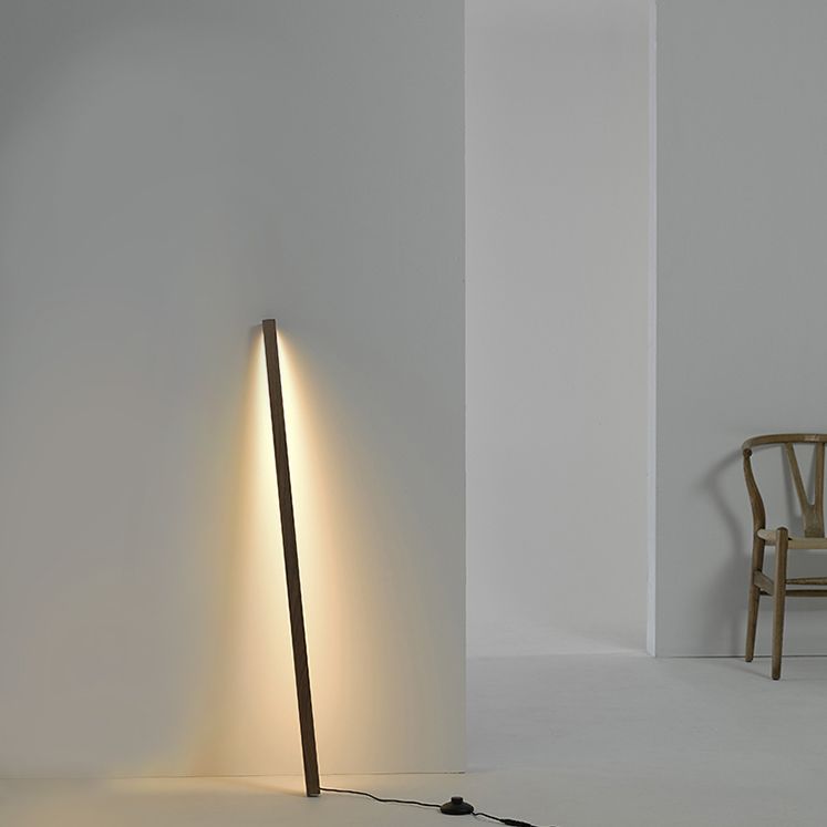 Ozawa Minimalist Linear Nature Wooden Floor Lamp - Neutral Decor