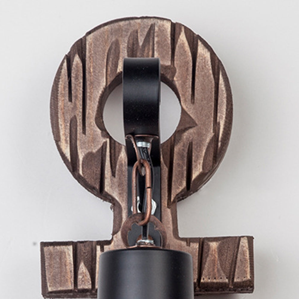 Epoch Anchor Lantern Wall Lamp, Vintage/Antique, Wood, Bedroom - Neutral Decor