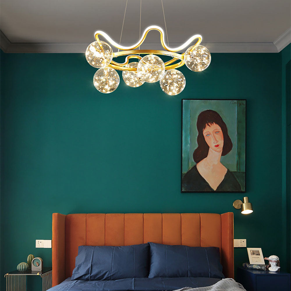 Arisha Nordic Creative Star Pendant Light Metal Living Room/Restaurant - Neutral Decor