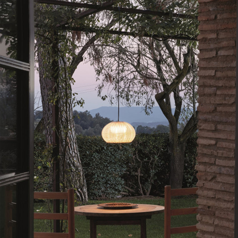 Ray Modern Lantern Pendant Light, Metal/Acrylic, Beige/Coffee - Neutral Decor