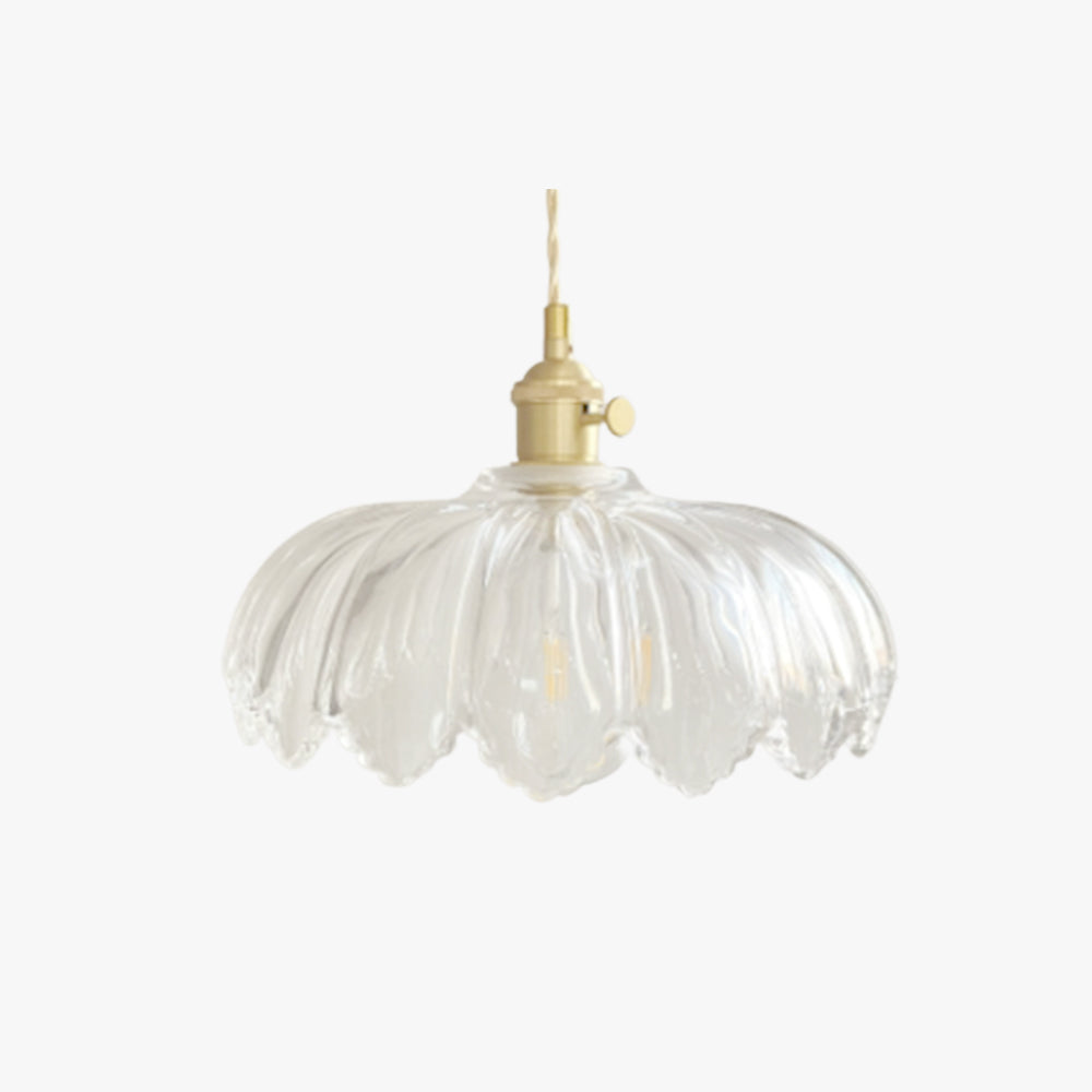 Valentina Art Deco Blown Brass & Glass Pendant Light, 7 Styles - Neutral Decor