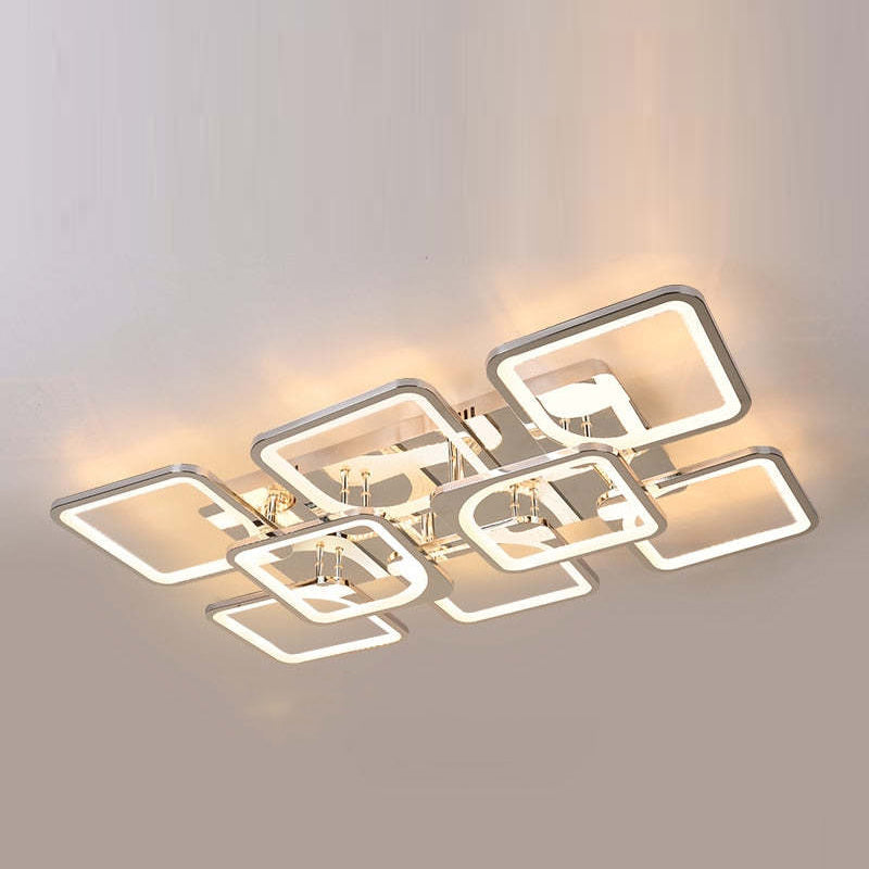 Arisha Modern Square Flush Mount Ceiling Light - Neutral Decor