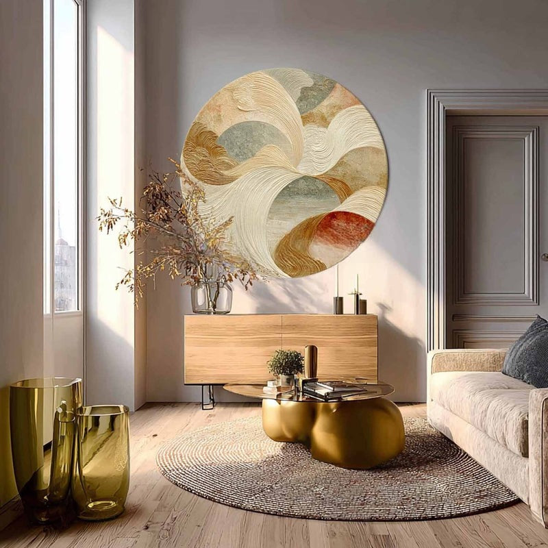 Wall Art Minimalist 3D Beige Textured - Neutralighting
