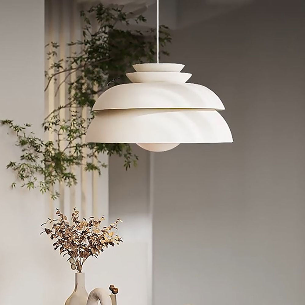 Valentina Modern White Pendant Light, Metal - Neutral Decor