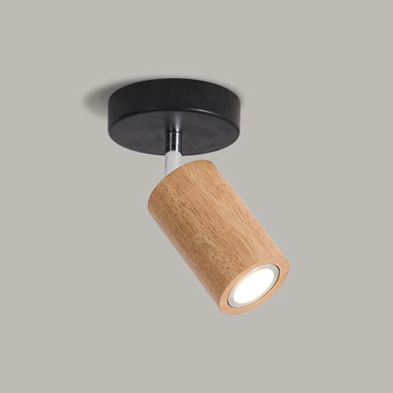 Muto Modern LED Adjustable Ceiling Spotlight, Wood - Neutral Decor