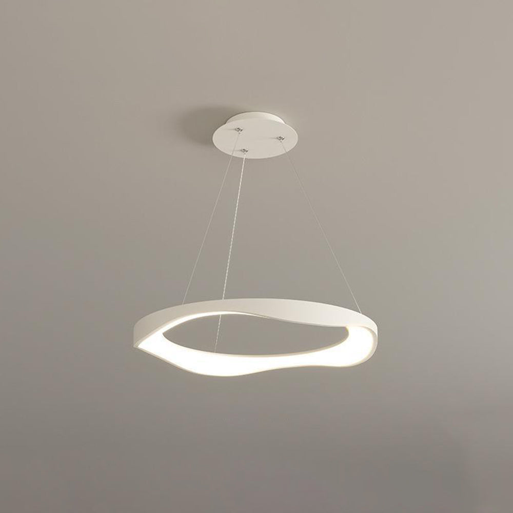 Arisha Pendant Light Rond Modern, Black/White, Dining Room - Neutral Decor