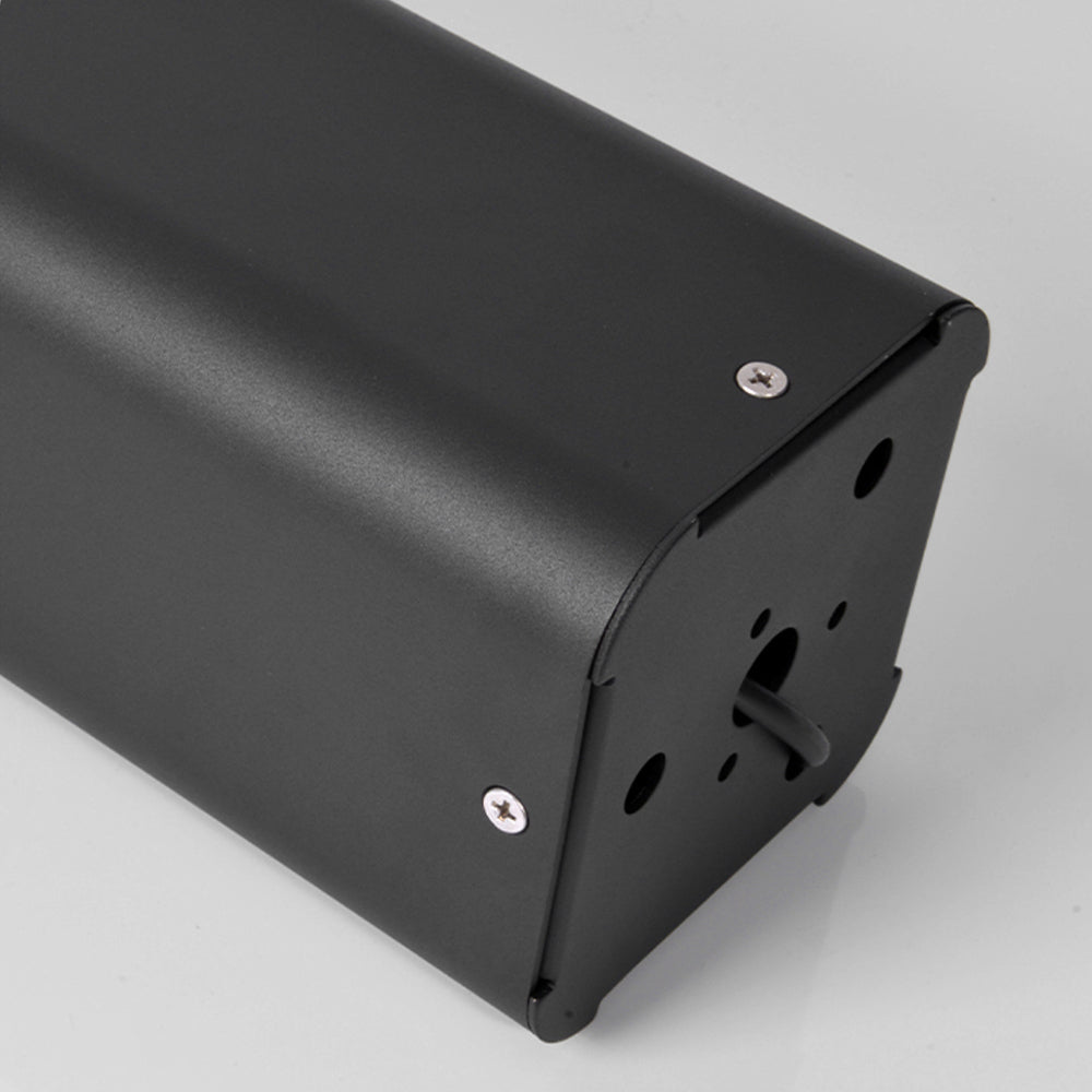 Ray Metal Rectangular Hollow Outdoor Path Light, Black - Neutral Decor