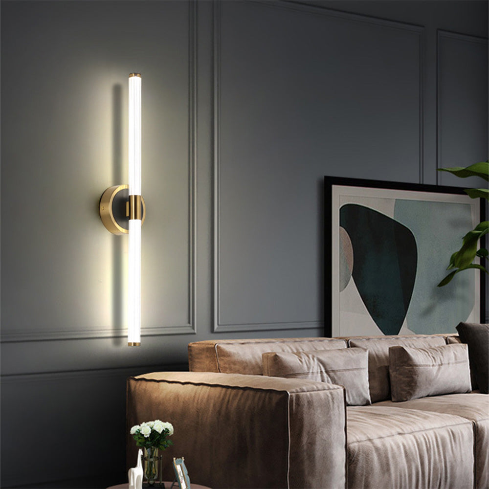 Arisha Designer Linear Mirror Front Vanity Wall Lamp - Neutral Decor