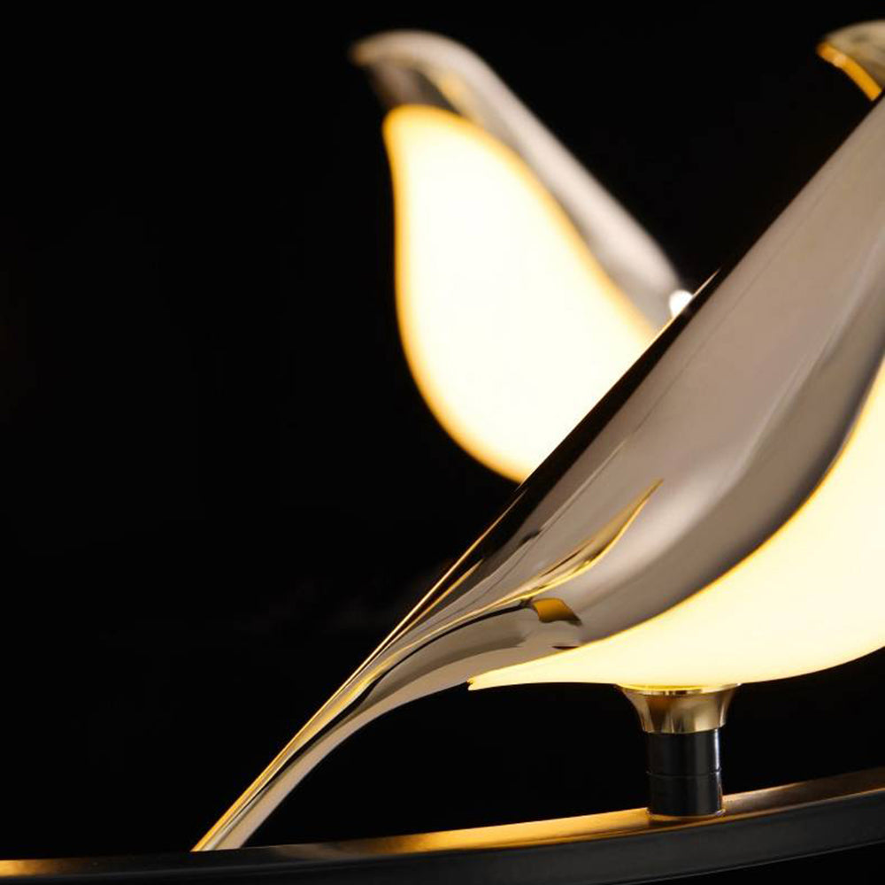 Arisha Modern Bird Pendant Light, Gold & Black, 2 Style - Neutral Decor
