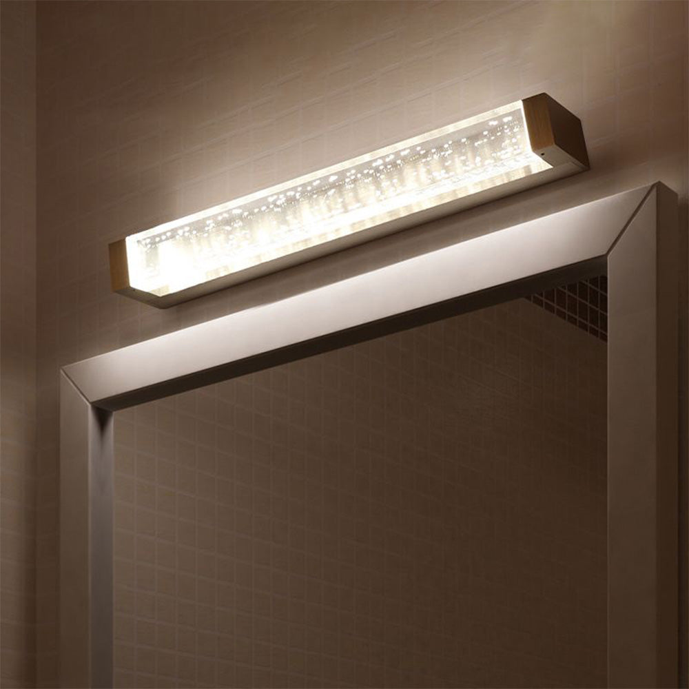 Arisha Transparent Rectangular Mirror Front Vanity LED Wall Lamp, Bathroom - Neutral Decor