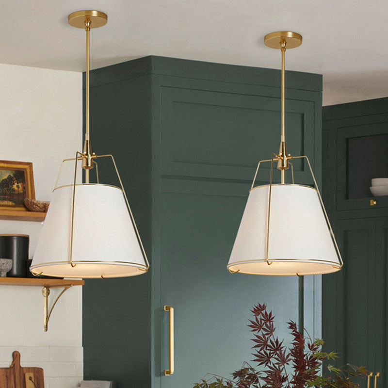 Ritta Pendant Light Fabric Dinging Room Modern Conical - Neutral Decor