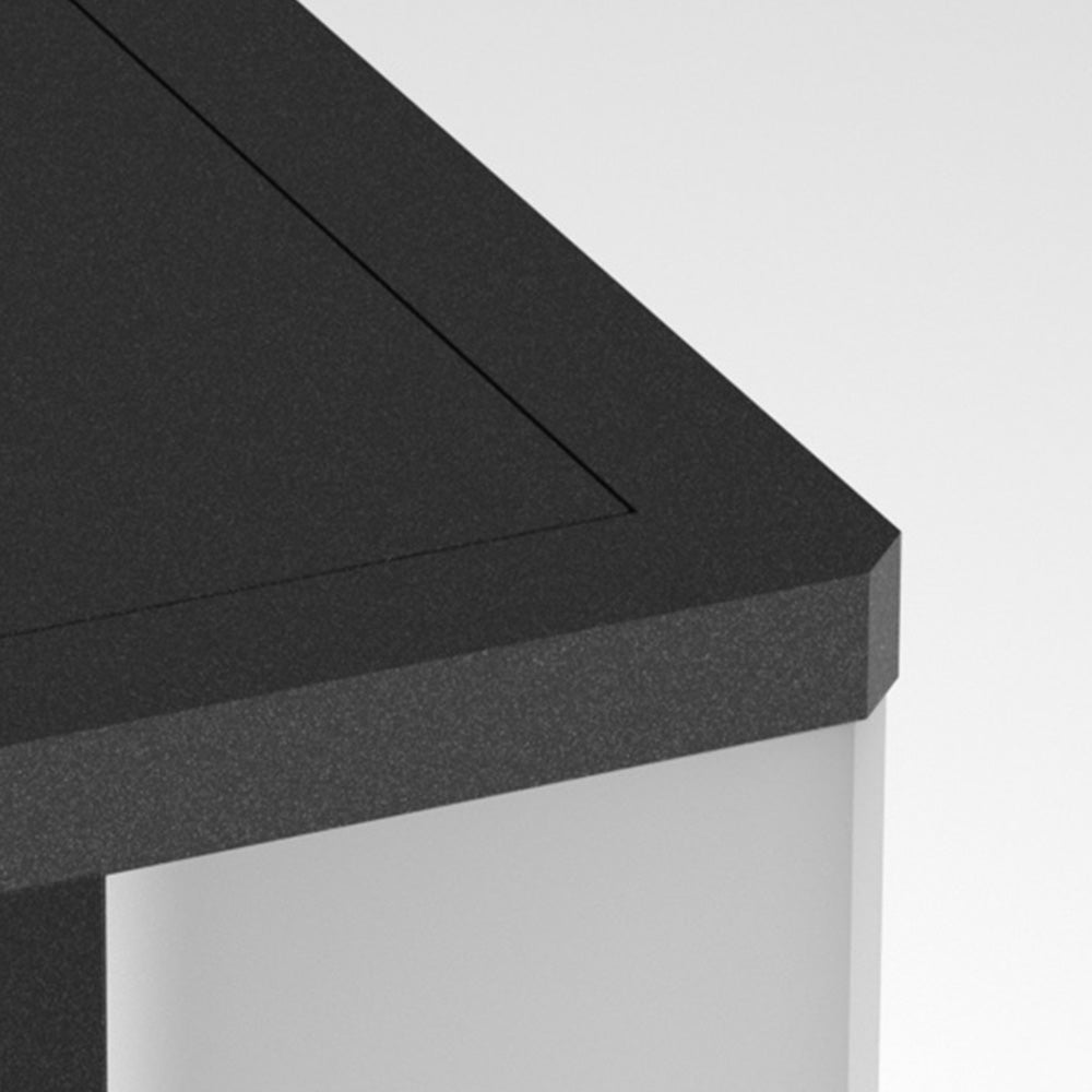 Aria Modern Square Metal Outdoor Light Post - Neutral Decor