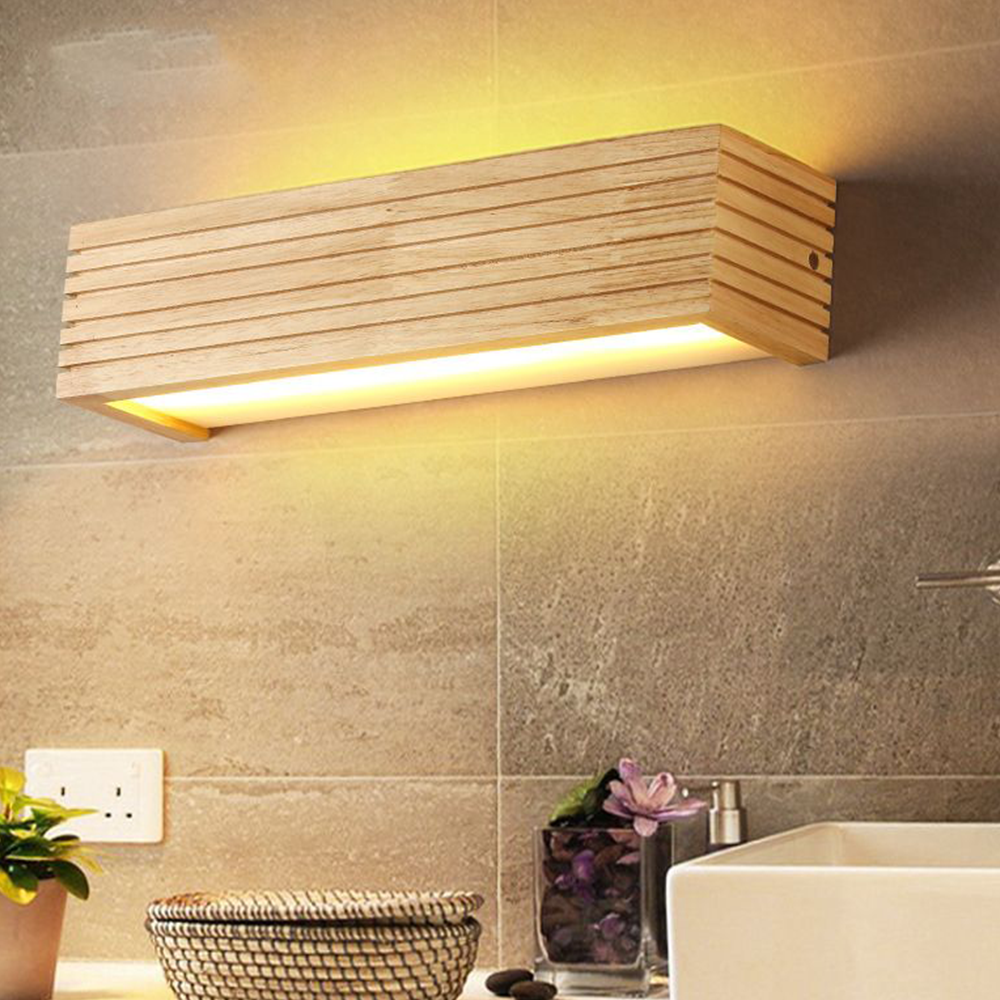 Muto Modern Wooden LED Indoor Wall Light, Bedroom - Neutral Decor