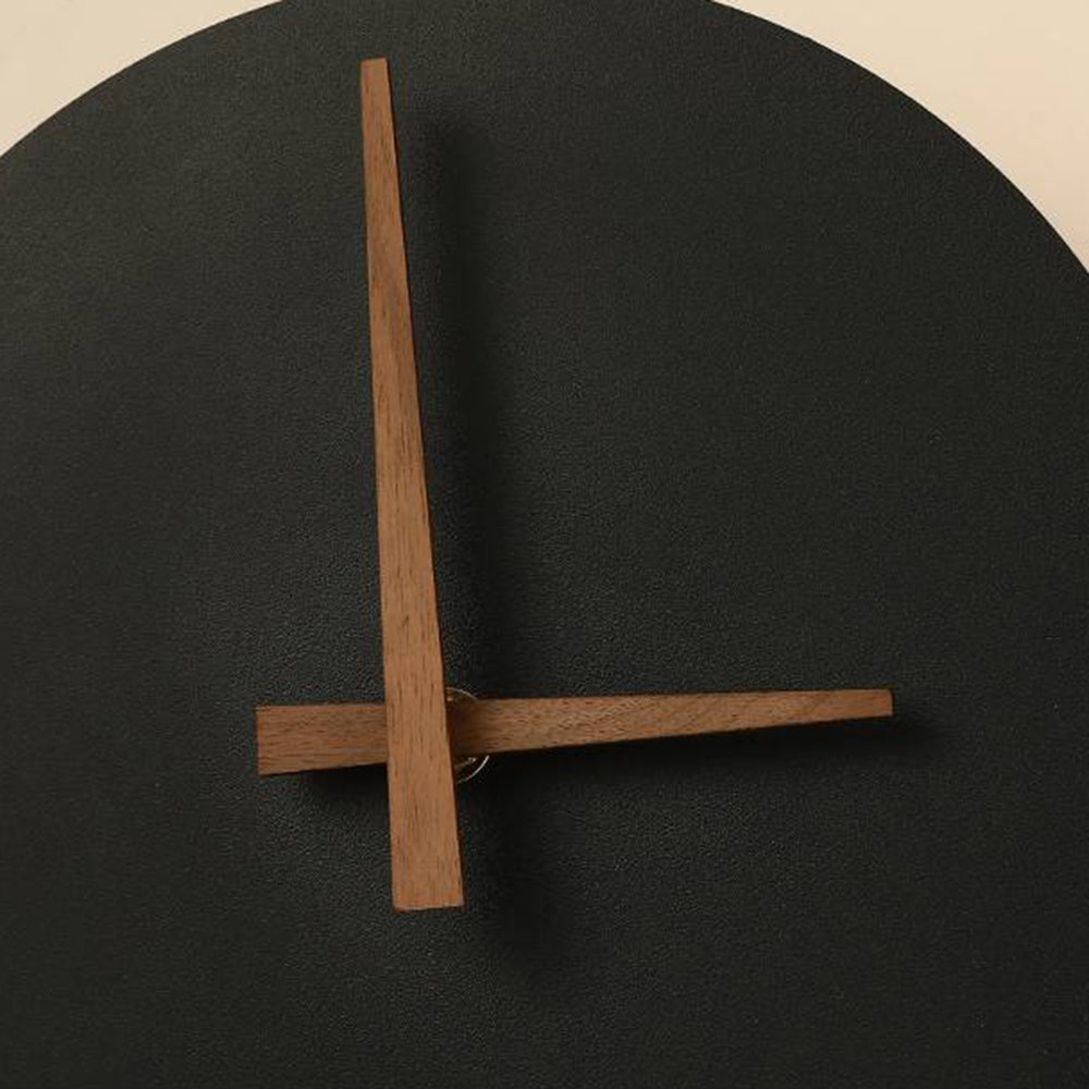 Arisha Nordic Clock Wall Lamp, Gold & Black - Neutral Decor