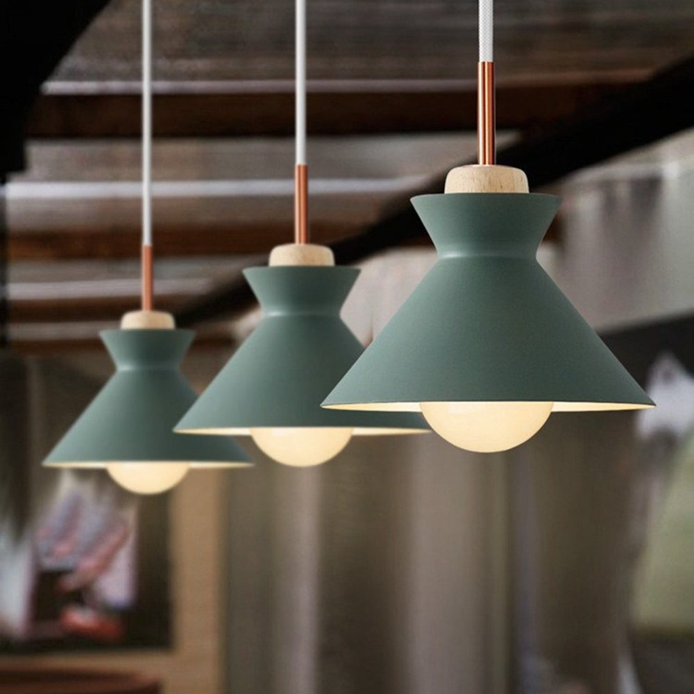 Valentina Geometric Colorful Pendant Light, Metal, Kitchen Island - Neutral Decor