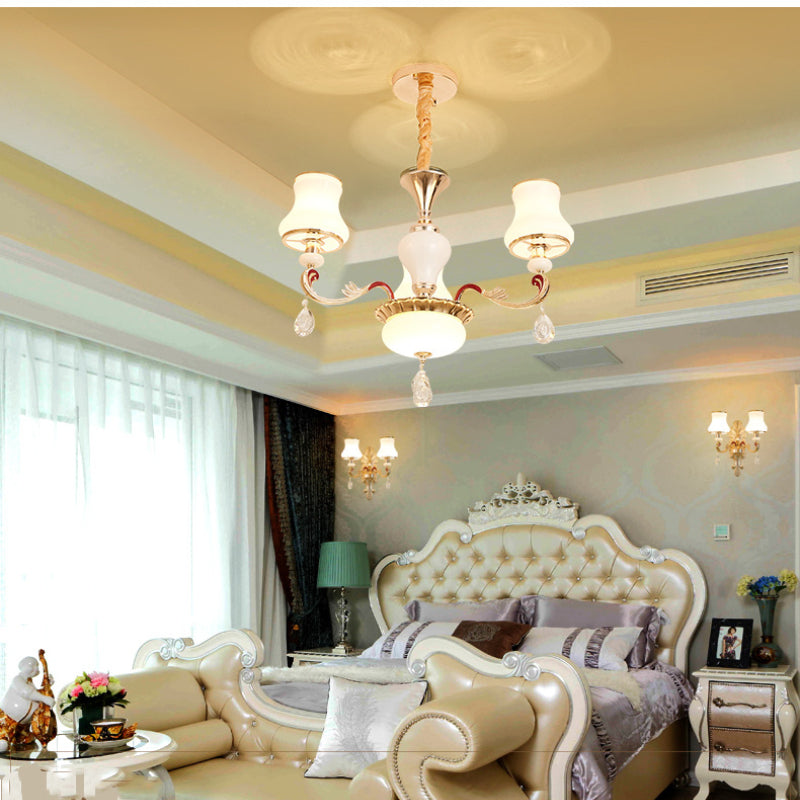 Alessio Retro Pendant Light Metal Glass Living Room Dining Room - Neutral Decor