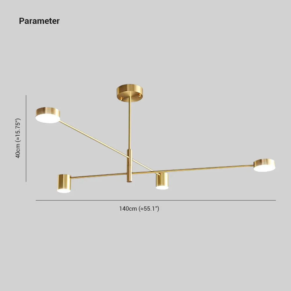 Arisha Pendant Light Branch Industrial Black/Gold, Bedroom - Neutral Decor