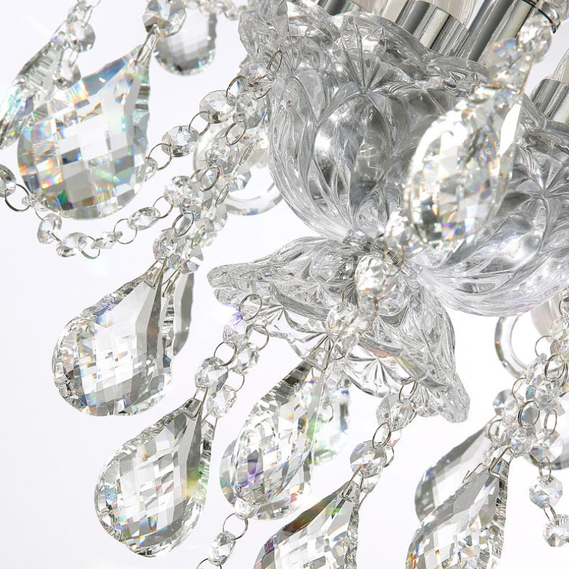 Silva Chandelier French Crystal Living Room Dining Room - Neutral Decor