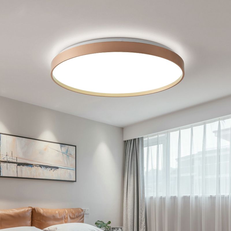 Valentina Ceiling Light Rond Flush Mount, Yellow/Blue/Green/Pink/Grey, Bedroom - Neutral Decor