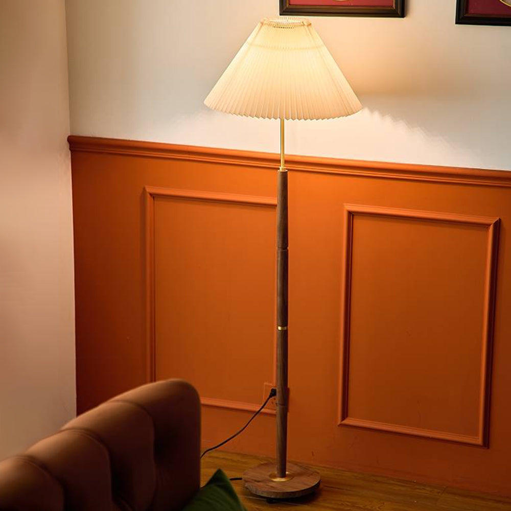 Ozawa Pleated Floor Lamp, 2 Colour - Neutral Decor
