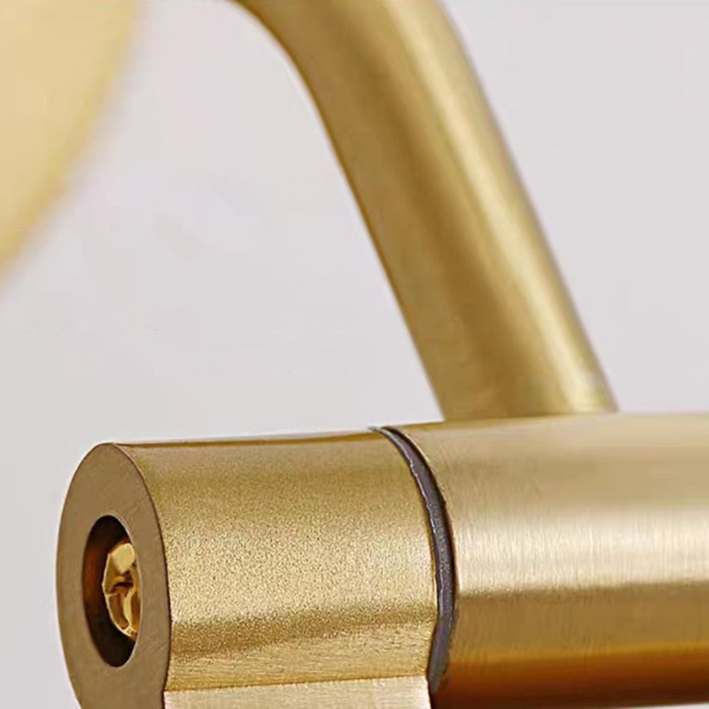 Arisha Retro Linear Metal/Acrylic Wall Lamp, Brass - Neutral Decor