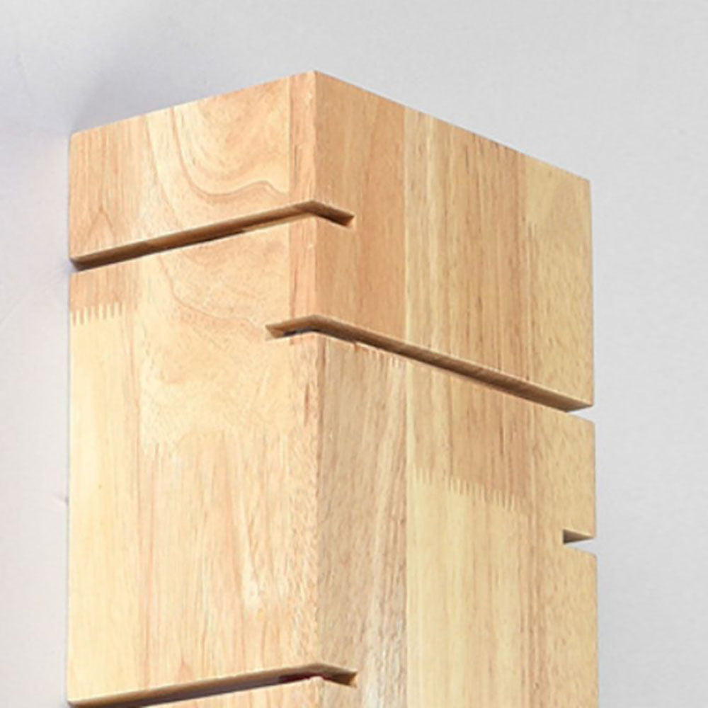 Muto Wall Lamp Rectangular Minimalist, Mounted Bedside, Wood, Bedroom - Neutral Decor