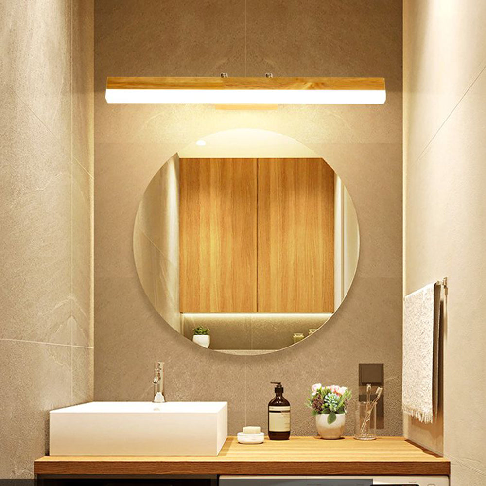 Muto Classic Wood Stretchable Mirror Vanity Bathroom Wall Lamp - Neutral Decor