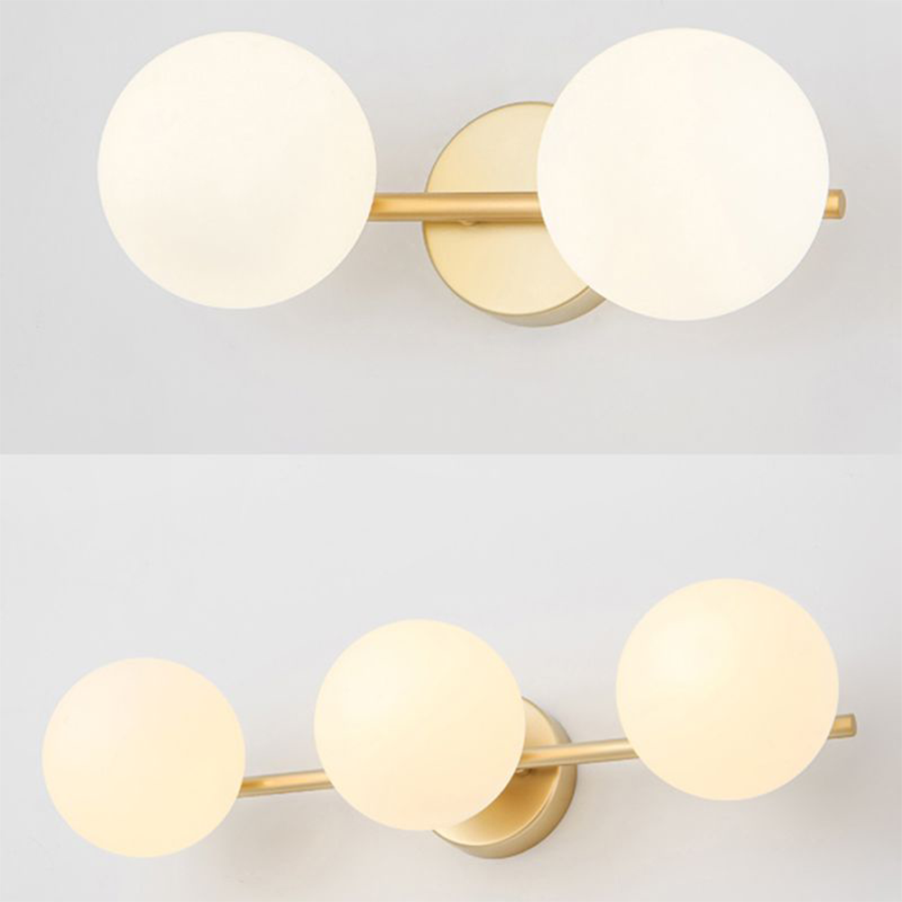 Valentina Modern Dome Metal Bathroom & Vanity Wall Lamps, Multicolor - Neutral Decor