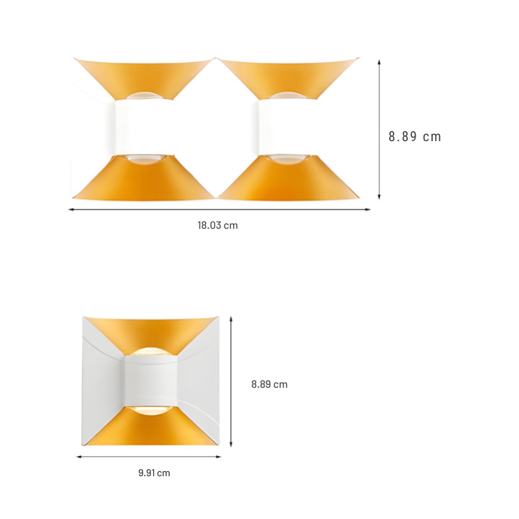 Fighte Square Modern Outdoor Sconces