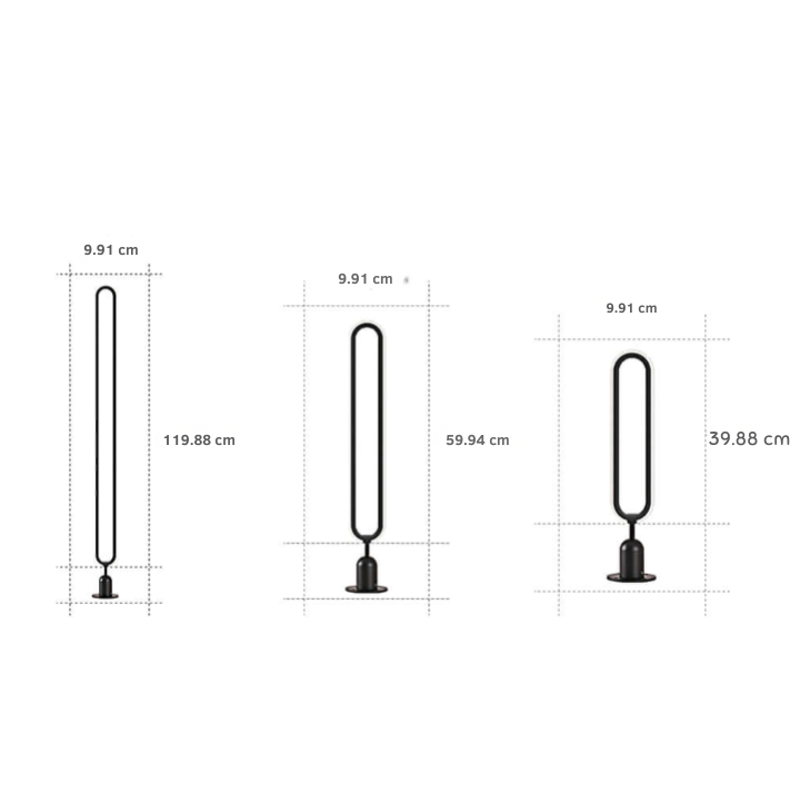 Interete Sleek Oval Ring LED Modern Outdoor Lights